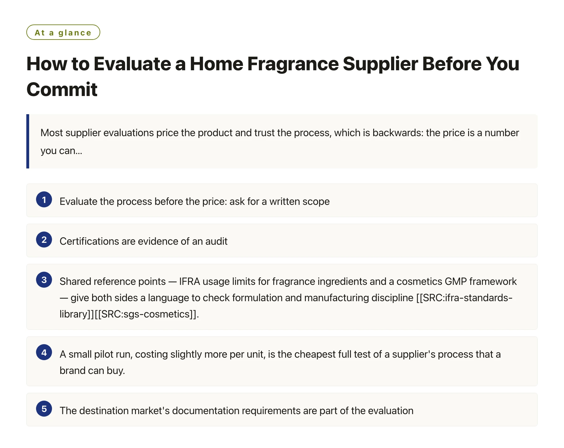 How to Evaluate a Home Fragrance Supplier Before You Commit——全文要点速览